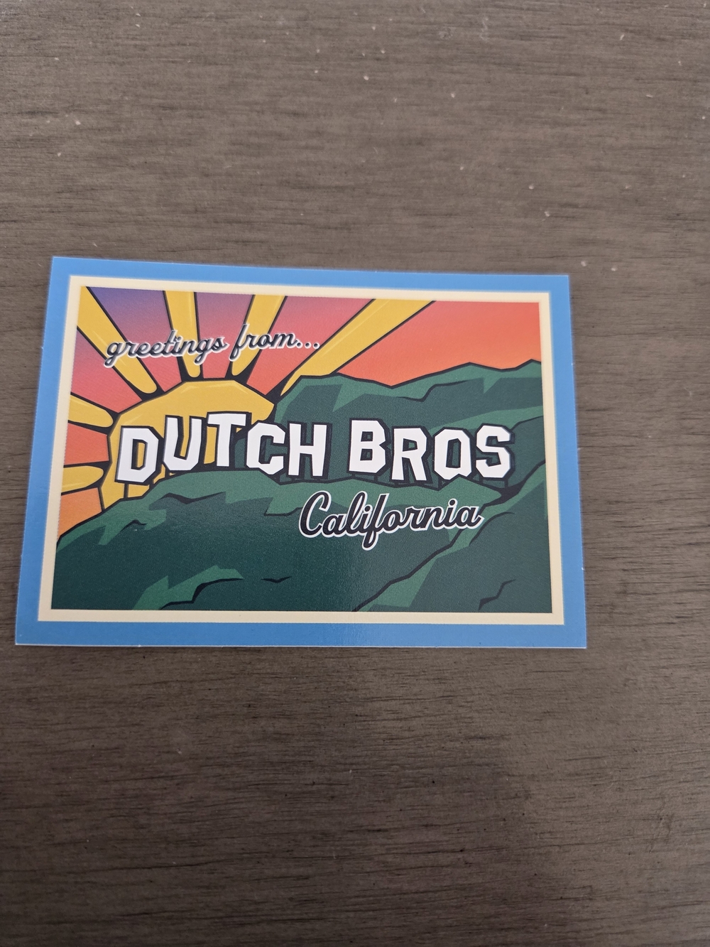 Dutch Bros California State Sticker